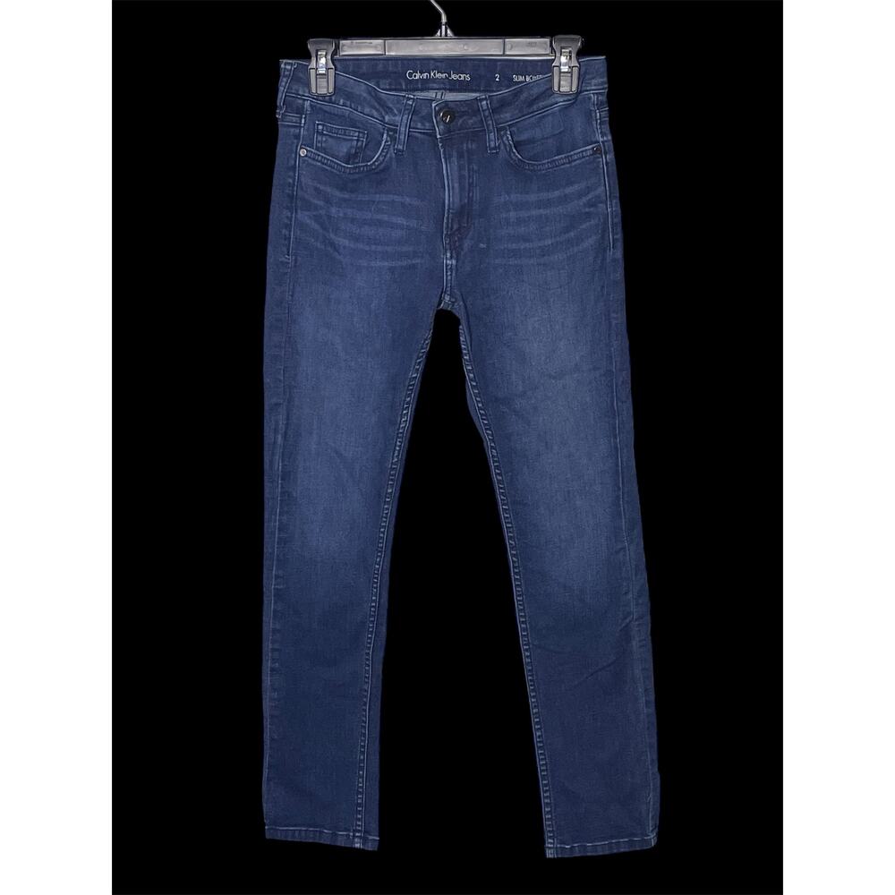 Calvin Klein Jeans Blue Denim Slim Boyfriend Fit Women's Size 2